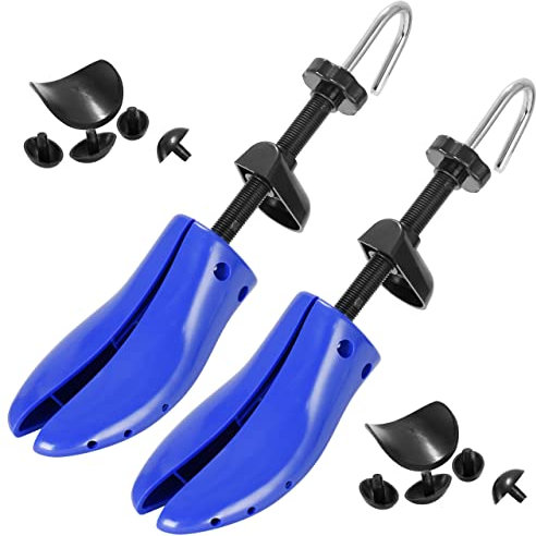 welsberg Shoe Stretchers (1 pair) variable size UK 7-13 for men women, unisex shoe shaper, 4 ways shoe expander, width length stretcher, wide feet, plastic shoe tree, widener with storage bag.