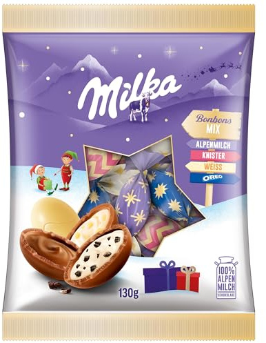 Milka Schoko Bonbons Mix mit OREO, Daim, Knister & Alpenmilch, 132 g