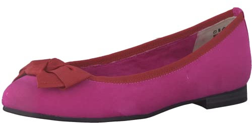 MARCO TOZZI Women's 2-22195-42 Ballet Flat, Pink Red 2023, 5 UK