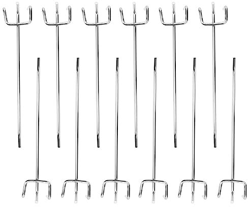 Cabilock 50 Pcs Destornillador Triangular Ganchos Panel Perforado Ganchos De Tablero Ganchos Para Tablero Estantes Metalicas Ganchos De Exhibición De Tablero Ganchos De Baño Pesado Gerente