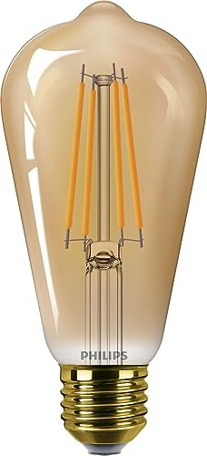 Philips LEDclassic E27 Lampe Gold, ersetzt 40W, warmweiß (1800 Kelvin), Dekolampe