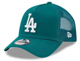 New Era Los Angeles Dodgers MLB League Essential Green 9Forty Kids A-Frame Adjustable Trucker Cap