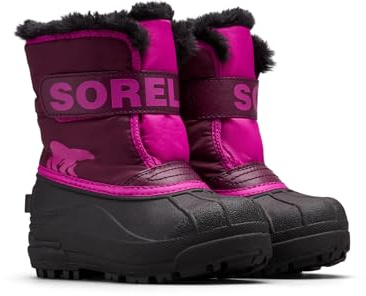 Sorel Unisex Kids Commander Snow Boot, Purple Dahlia Groovy Pink Toddler Collection 2024, 7 UK