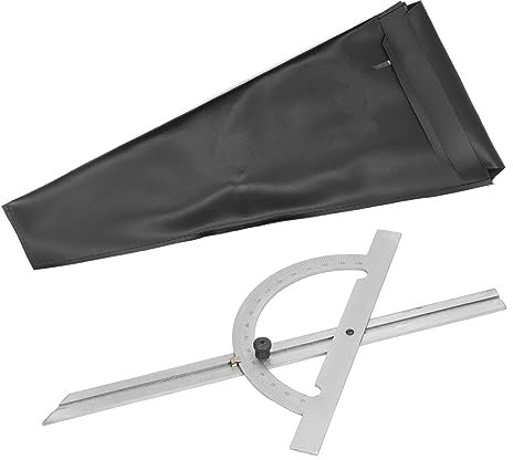 XHTLLO Winkelmesser, Verstellbares Holzbearbeitungs-Lineal aus Kohlenstoffs Tahl, 200x400mm Hoch Genaues Winkel Maß Werkzeug Für Schüler, Maschinisten, Tischler Und Holz Bearbeitung