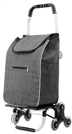 YTGHBIML Carrello della Spesa Leggero Carrelli della Spesa con Ruote in Lega di Alluminio Carrello della Spesa Impermeabile Carrello saliscale Pieghevole Portatile