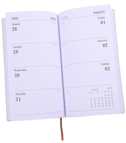 Gogogmee Jahresplaner Tragbares Notizbuch Für Tägliche Planung Kompakter Terminplaner Für Büro Reisen Und Zuhause Format Für Reisende Und Berufstätige