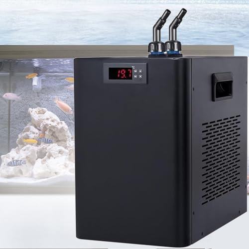 Enfriador de agua de acuario, enfriador de agua de hidroponía, enfriador de agua de tanque de agua, enfriador de agua de pecera, adecuado para sistemas de hidroponía