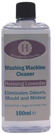Limpiador de lavadora, elimina olores, moho y moho, sin alcohol, vegano (lavanda relajante)