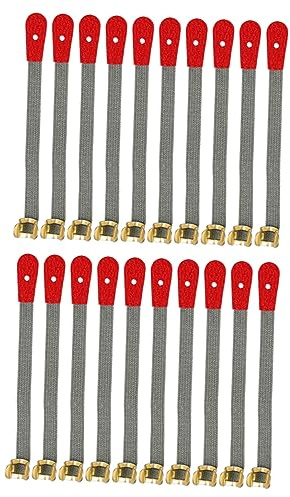 JOINPAYA Klavierstimmseil mit Konstanter Länge aus Metall Leder und Baumwolle 50 Stück Enges Seil für Präzises Klavierstimmen und Reparaturzubehör