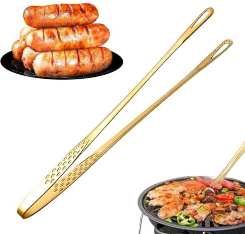 BommFu Chef Tweezers | Multipurpose Culinary Tweezers Grill Tongs,Tweezer Tongs for Cooking, Stainless Steel Food Tweezers for Barbecue, Grilling, Restaurant