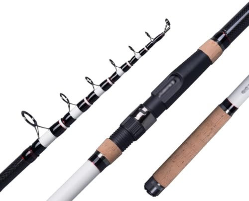 Fiskespö Teleskopisk karpfiskespö T800 kolfiber Tele roterande spön 4.0lb Power Noctilucent hård stång 3.9m Fiskespön