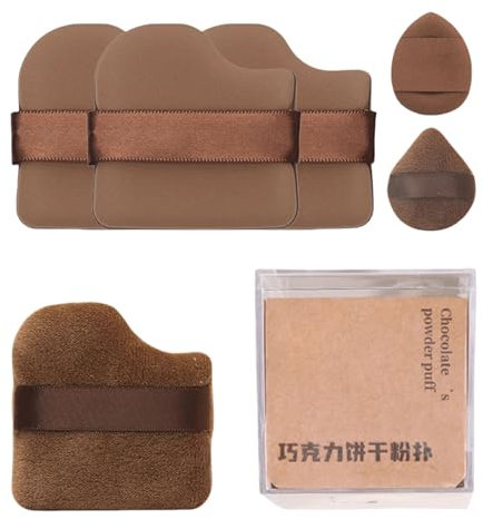 4/6 Stcs/Set Make Up Puff Nasses Und Trockenes Fingerpulver Pulver Schokoladenpulver Daumenkosmetik
