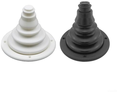 HomeVortex Cuffia in gomma marina per cavi del cambio per barche, yacht, navi, barche a motore, copertura protettiva a soffietto, gomma e plastica di alta qualità, 102 x 120 mm (bianco)