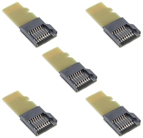 Gorise 5-teiliges Micro-SD-TF-Speicherkarten-Kit,Stecker auf Buchse, Verlängerungsadapter,Extender,Testwerkzeug, PCBA-Lesegerät für Auto-GPS-Telefon, kurzer, TF-Karte,Stecker