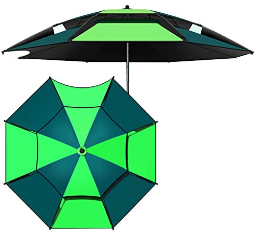 Gartenschirme Sonnenschirm, Angelschirm, Sonnenschirm, Sonnenschutz mit Angelzubehör, Gartenschirme, regenfest, 99% Sonnenschutz, verwendet für Outdoor-Camping, Terrasse, Strand,