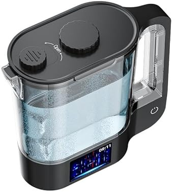 Hydrogen Water Pitcher with SPE PEM Technology for High Concentration Hydrogen Water, BPA Free, Enhances Hydration and Wellness
