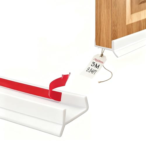 Midslinee 3M Sockelleiste Küche Sockelprofil Dichtungfür Küchensockel | Weiß für 15mm 16mm 17mm Holzstärke Abdichtungsprofil Selbstklebend Haftung ist Stark Wasserdichter Staubdicht