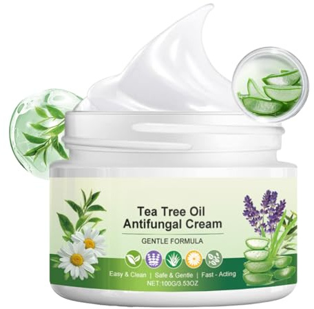 Tea Tree Oil Smoothing Cream - Natural Care Skin Cream - Smoothing & Relief Cream Relieve Skin Itch - Natural Tea Tree Crea_m for Women & Men - Fast Absorbing Body Crea_m