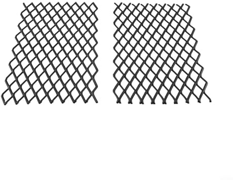Yuanpgky Paquete de 2 deflectores de rejilla de chimenea de 7.5 x 11.8 pulgadas, inserto de chimenea de metal para la mayoría de chimeneas, parrilla resistente al calor para una combustión eficiente y