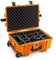B&W Transportkoffer Outdoor - Typ 6700 Orange - mit variabler Facheinteilung, Trolley Koffer, ideal auf Tour - wasserdicht nach IP67 Zertifizierung, staubdicht, bruchsicher und unverwüstlich
