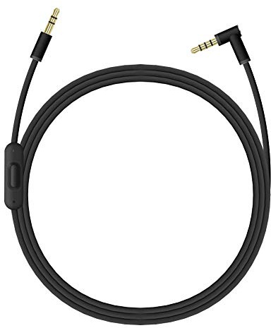 QKIIP Replacement Audio Cable Cord Wire with in line Microphone and Control for Solo/Studio/Pro/Detox/Wireless/Mixr Headphones (Black)