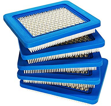 ZLKSKER 491588S Lawn Mower Air Filter Replacement for B&S 491588 493537 493537S 399959, Flat Air Cleaner, 5pcs