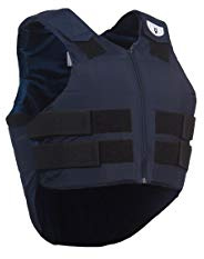 TIPPERARY EQUESTRIAN Horse Riding Eventing Vest - Ride-Lite - English Style Protective Horseback Riding Apparel - Ultra Flexible Fit Body Protector - Navy Blue - S