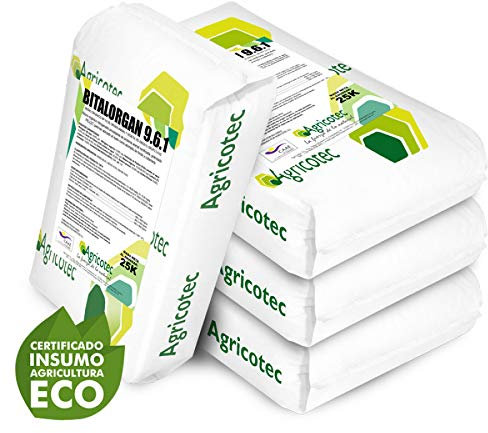 Abono Organico Ecologico NPK 9-6-1. Rico en materia orgánica y ácidos húmicos (250kgs)