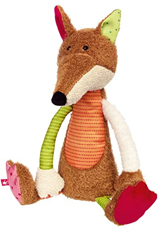 sigikid Fuchs Sweety Plüschtier Kuschelfreund Kinder 32 cm Geschenkidee | Patchwork Stofftier - farbenfroh, einzigartig und liebenswert - Begleiter und Spielzeug für Babys und Kinder