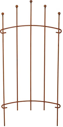 KOTARBAU® stålstaket med dekoration, rabattkant för trädgården, trädgårdsstaket, rabattbegränsning, Kugeln, Unik