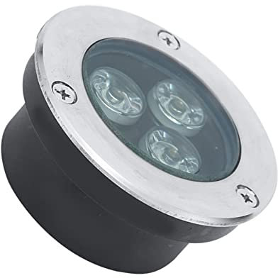 GUODDM Eclairage sous Marin - Spot LED sous Marin, 3W Spot LED Exterieur IP68 Étanche Très Mince Spot LED Acier Inoxydable 304 Extérieur, Pelouse, Bassin, Éclairage(Red,12V)