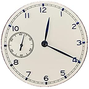 MOUDOAUER Ersatz-Zifferblatt mit Zeigern, 37 mm, für ETA 6497 Uhrwerk, DIY-Teil-Uhrwerk, Blau+Blau, Klassisch