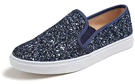 Feversole Women's Fashion Slip-On Sneaker Casual Flat Loafers,Sneakers Slip-on alla Moda per Mocassini Piatti Casual da Donna