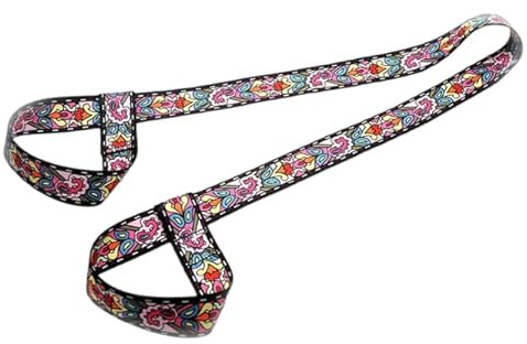 JIEOU Yoga Mat & Strap Passendes Nylon Trägerband für Yoga- oder Pilates-Matte, stark und robust (Pink)