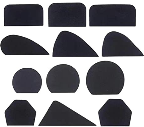 Juego de 12 moldes de mango de taza de cerámica, herramienta de fabricación de asas para arcilla, cortadores de arcilla de cerámica, taza de café, mango de taza de cerámica, moldes de mango de taza de