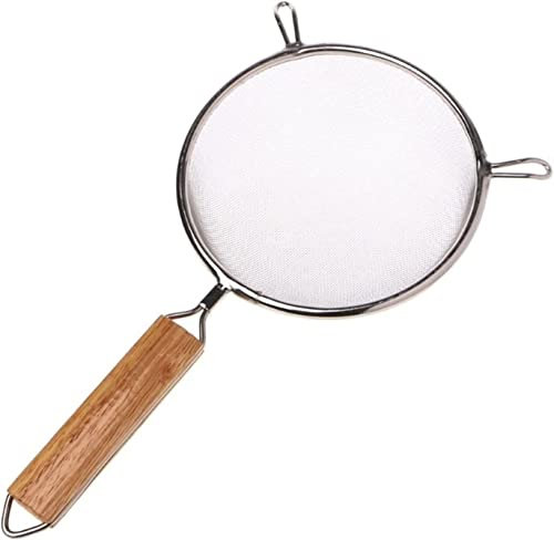 ViLLeX tamices, tamiz de Acero Inoxidable Engrosado, Malla Fina, Cocina Grande, tamiz de Malla for freír, colador de albóndigas de Pescado for el hogar