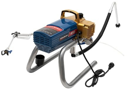 Acesunny Airless Farbsprühgerät Farbsprühsystem Sprühfarbe Spritzgerät Putz Gipsspachtel Scheppach Airless Farbsprühsystem 1500W Farbsprühgerät 220V Wandfarben Lacke
