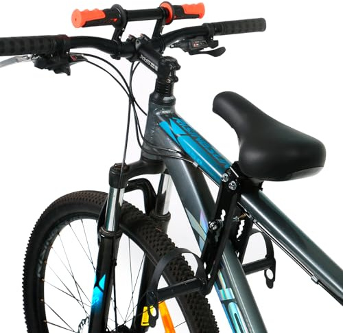 Kids Bike Seat Front Mounted and Handlebar Child Bike Seat Detachable Front Mounted Bicycle Seats with Foot Pedals