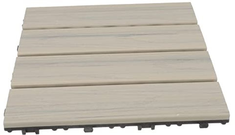 jojofuny Wpc Terrassenboden Balkonfliesen Holz-kunststoff Verbundboden Wasserfest Materialien Garten Balkon Badezimmer Diy Langlebig Leicht Zu Verlegen