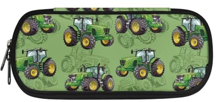 xixirimido Kinder-Federmäppchen mit Reißverschluss, Schulbedarf, Traktor, Einheitsgröße, Taschen-Organizer, XIX-CZ29
