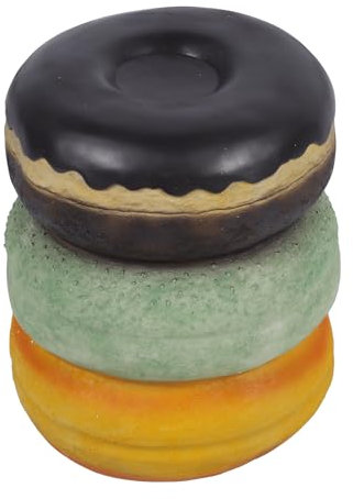 Haofy Niedlicher Amerikanischer Retro-Food-Hocker in Donut-Form, Bequemer Kunstharzhocker für das Home-Office-Café, Neuartiges Design, Multifunktionale Dekoration, Praktische