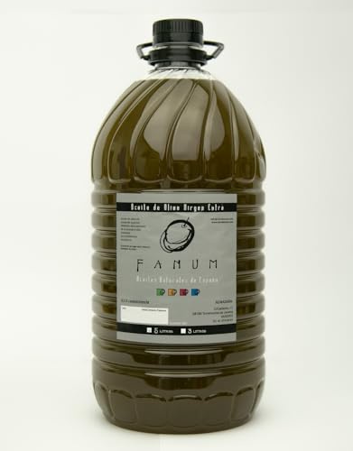 Aceite de Oliva Virgen Extra FANUM - Garrafa 5L - Sin Filtrar