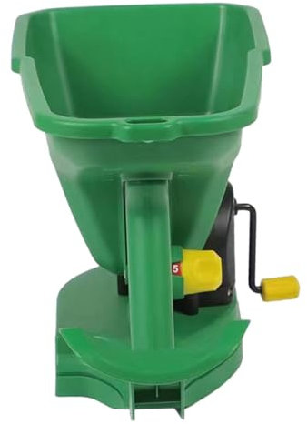 MOBUTOFU Handheld Spreader Hand Crank Portable Lawn Fertilizer and Spreader for Gardening