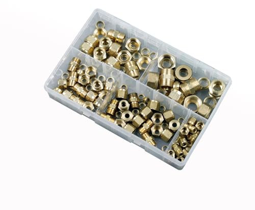 Brass Tube Couplings Imperial Assorted Box 25pcs