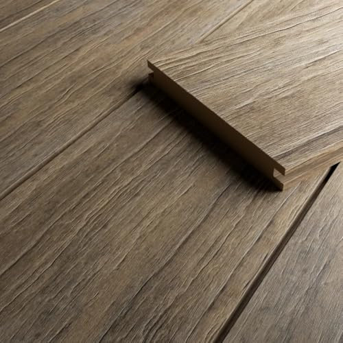 HORI WPC Terrassendiele Braun | Terrassenplatten | beidseitig verwendbar | Terrassenboden | Dielen | WPC Holzfliesen | Terrasse Garten | Massiv | Barbados | Dielenlänge: 2900 x 140 x 19 mm
