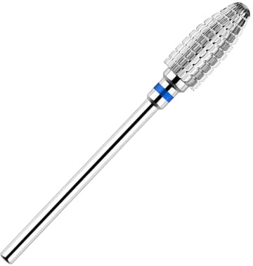 BNG Fraise à ongles 5-en-1, en carbure pour ongles en gel, fraise à ongles en tungstène pour ongles en acrylique, perceuse à ongles électrique professionnelle de 3/32 de pouce, bits en acier au