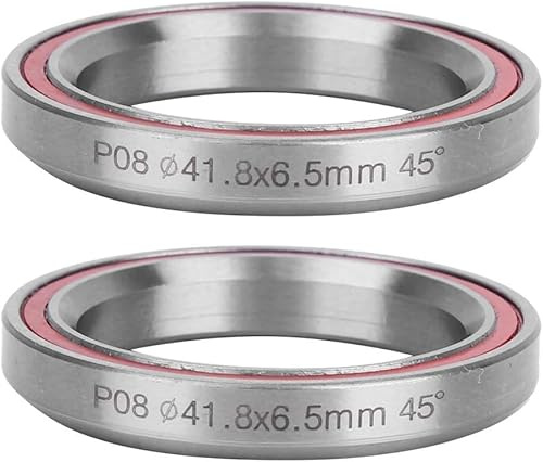CYTGOUPER 2PCS 41.8mm Bike Headset Bearings, Double Sealed Bearing Headset with Sealing Rubber Ring for Mountain & Road Bicycles