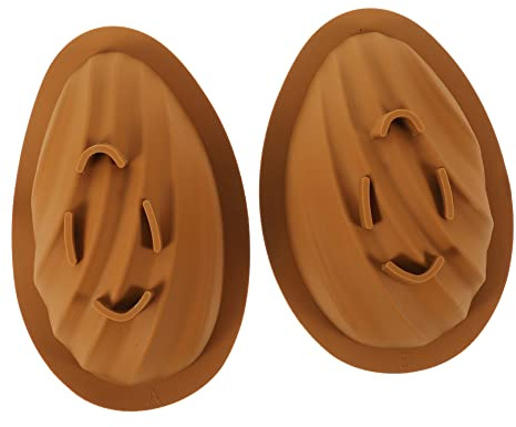 iplusmile Stampo in Silicone per Cioccolato Resistente al Calore Design a Uovo di Pasqua, per Fondant e Baking, Colore Marrone e Forma Creativa Unica