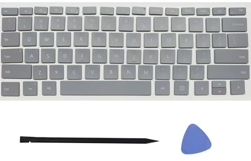 Replacement Keyboard Keycap Keys,US Layout Key Caps Fits for Microsoft Surface Laptop 3/4/5/6 13.5/15inch 1867 1868 1872 1873 1950 1951 1953 1958 1959 1978 1979 2033 (Light Grey)