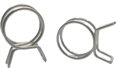 10 Stück Schlauchschellen 5–14 mm, Edelstahl, Federklemmen for Kraftstoffleitungen, Dichtungsschellen, Zubehör(9mm)